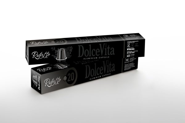 Café DolceVita "Ristretto" - capsule aluminium compatible Nespresso